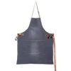 Dutchdeluxes Olandesedeluxes Tela Barbecue Grey In Grigio Lavato -Negozio al dettaglio stagionatura 0006 dutch deluxes canvas bbq apron washed grey