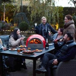 DeliVita Wood Fired Pizza Forno Chilly Red -Negozio al dettaglio stagionatura 0018 EmptyName606