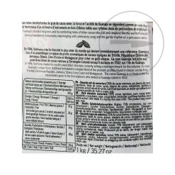 Valrhona Guanaja 70% Cioccolatini Scuri -Negozio al dettaglio stagionatura AA0104 ValrhonaGuanaja70 DarkChocolateChips1kg nutrition