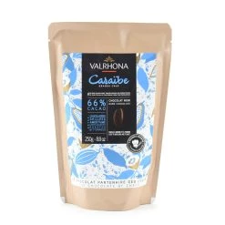 Caraibe Valrhona 66% Cioccolato Fondente Chips Cottura Cioccolato -Negozio al dettaglio stagionatura AA0105B Valrhona Caraibe 66 Dark Chocolate Chips 250g