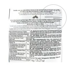 Caraibe Valrhona 66% Cioccolato Fondente Chips Cottura Cioccolato -Negozio al dettaglio stagionatura AA0105 ValrhonaCaraibe66 DarkChocolateChips1kg nutrition