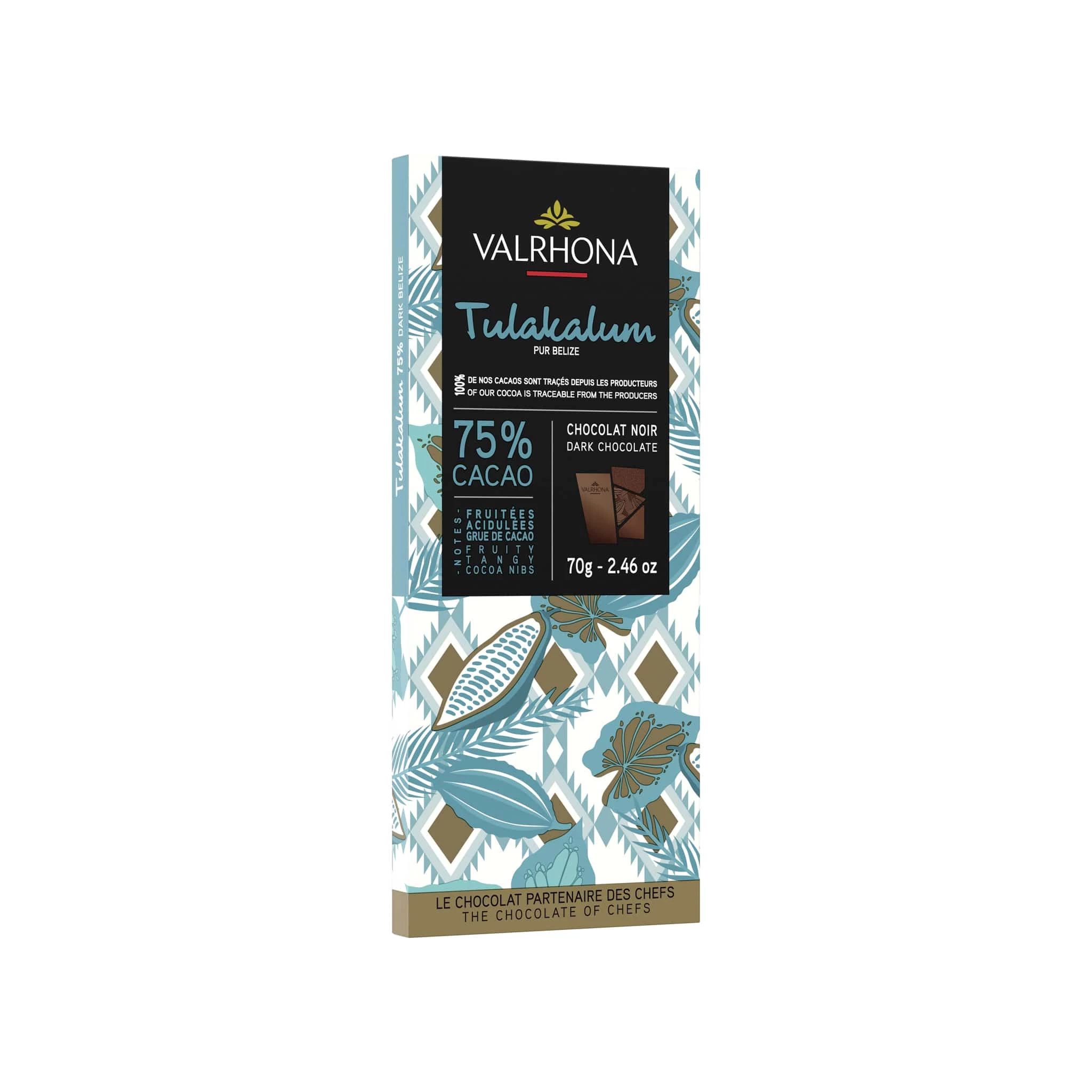 Valrhona Tulakalum 75% Barra Di Cioccolato Fondente 70g 3 Valrhona Tulakalum 75% Barra Di Cioccolato Fondente 70g