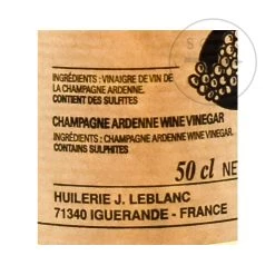 J Le Blanc Champagne Aceto 500ml Ingredienti -Negozio al dettaglio stagionatura AB0003 Champagne Vinegar 1