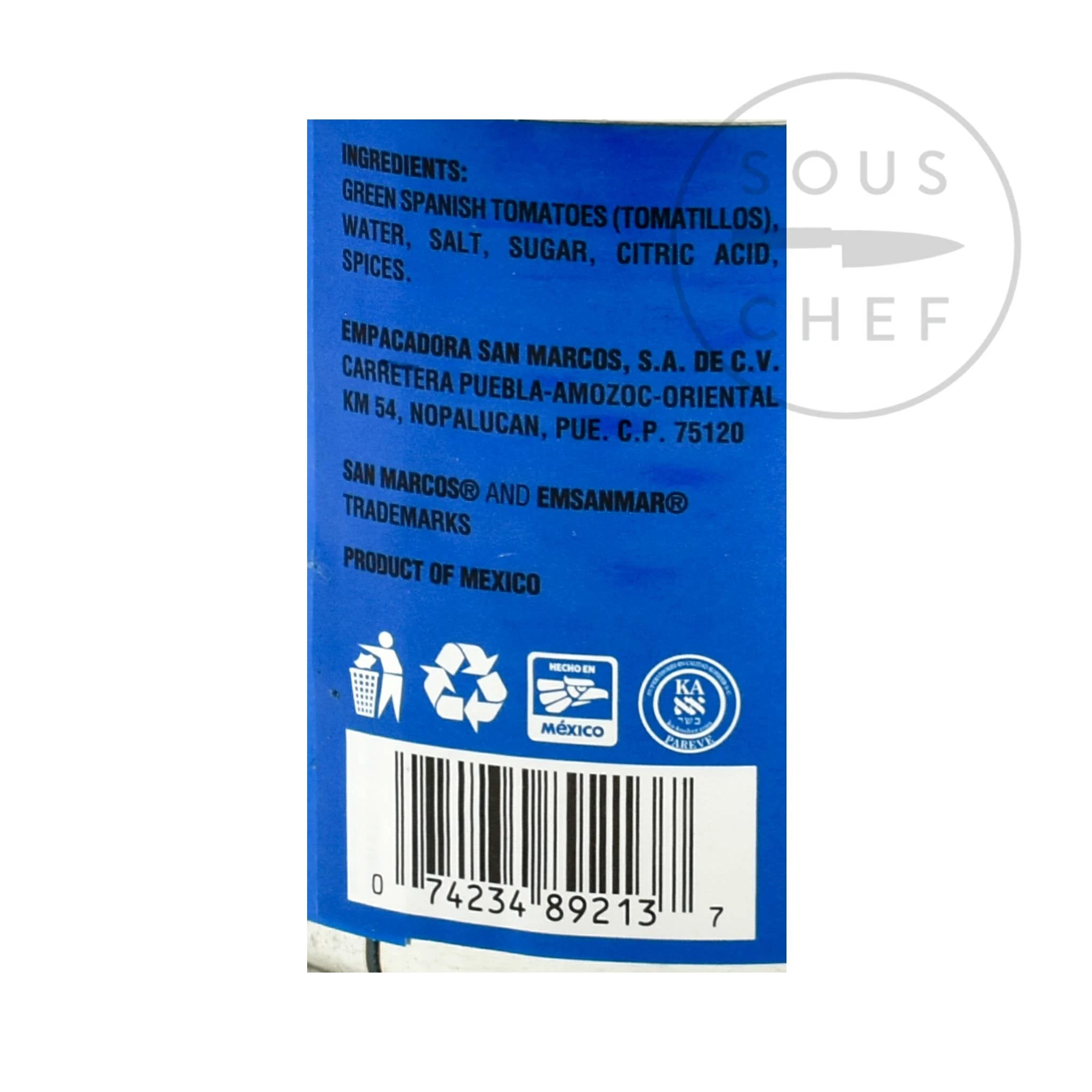 Ingredienti San Marcos Tomatillos Intero 312g 5 Ingredienti San Marcos Tomatillos Intero 312g - immagine 3