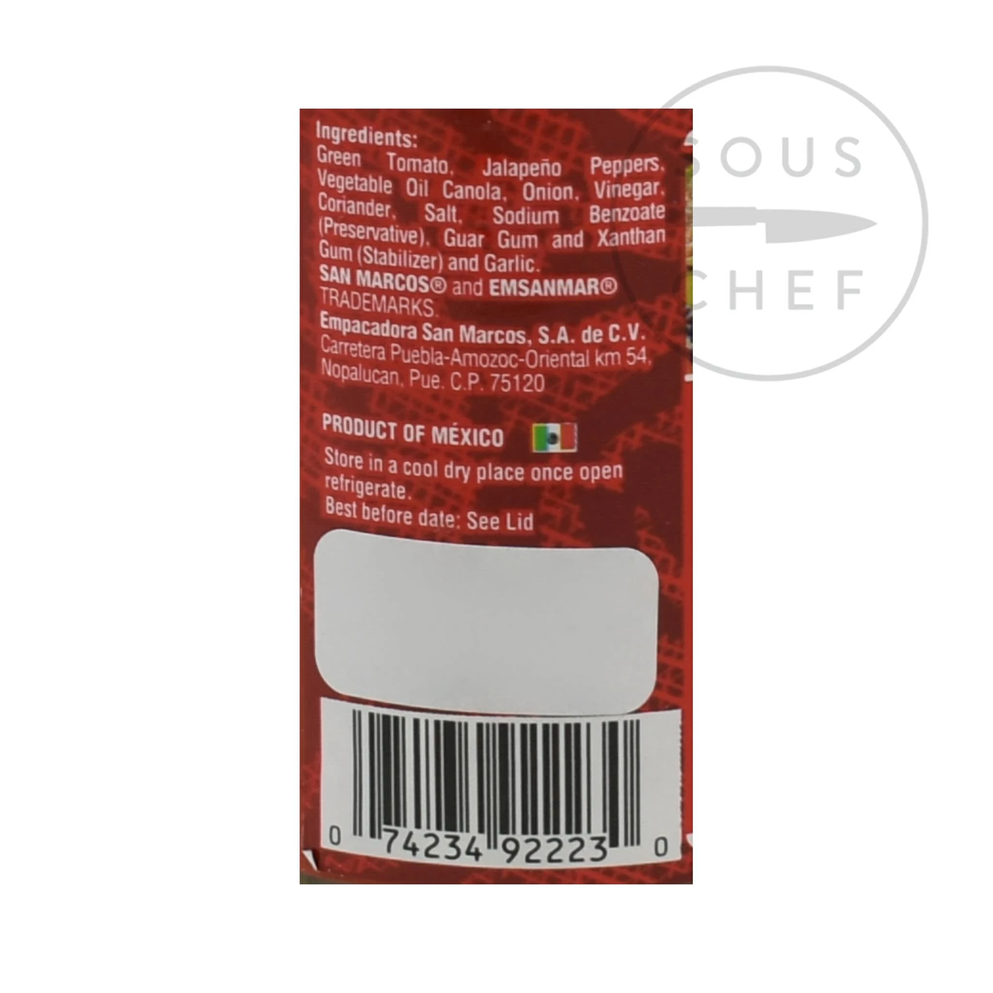 Ingredienti San Marcos Salsa Verde 230g 5 Ingredienti San Marcos Salsa Verde 230g - immagine 3