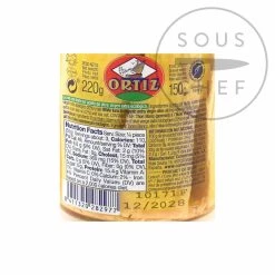 Ortiz Bonito In Olio Di Oliva Biologico 220g Ingredienti -Negozio al dettaglio stagionatura BD0163 OrtizBonitoinOrganicOliveOil220g BoP