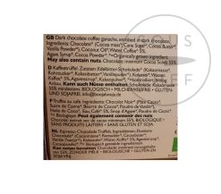 Ingredienti Booja Booja Intorno A Mezzanotte Espresso Tartufi 92g -Negozio al dettaglio stagionatura BJ0006 BoojaBoojaAroundMidnightEspressoTruffles92gnutritions