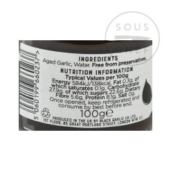 Balsajo Pasta D'Aglio Nero 100g Ingredienti -Negozio al dettaglio stagionatura BK0003 Balsajo Black Garlic Paste 100g nutrition