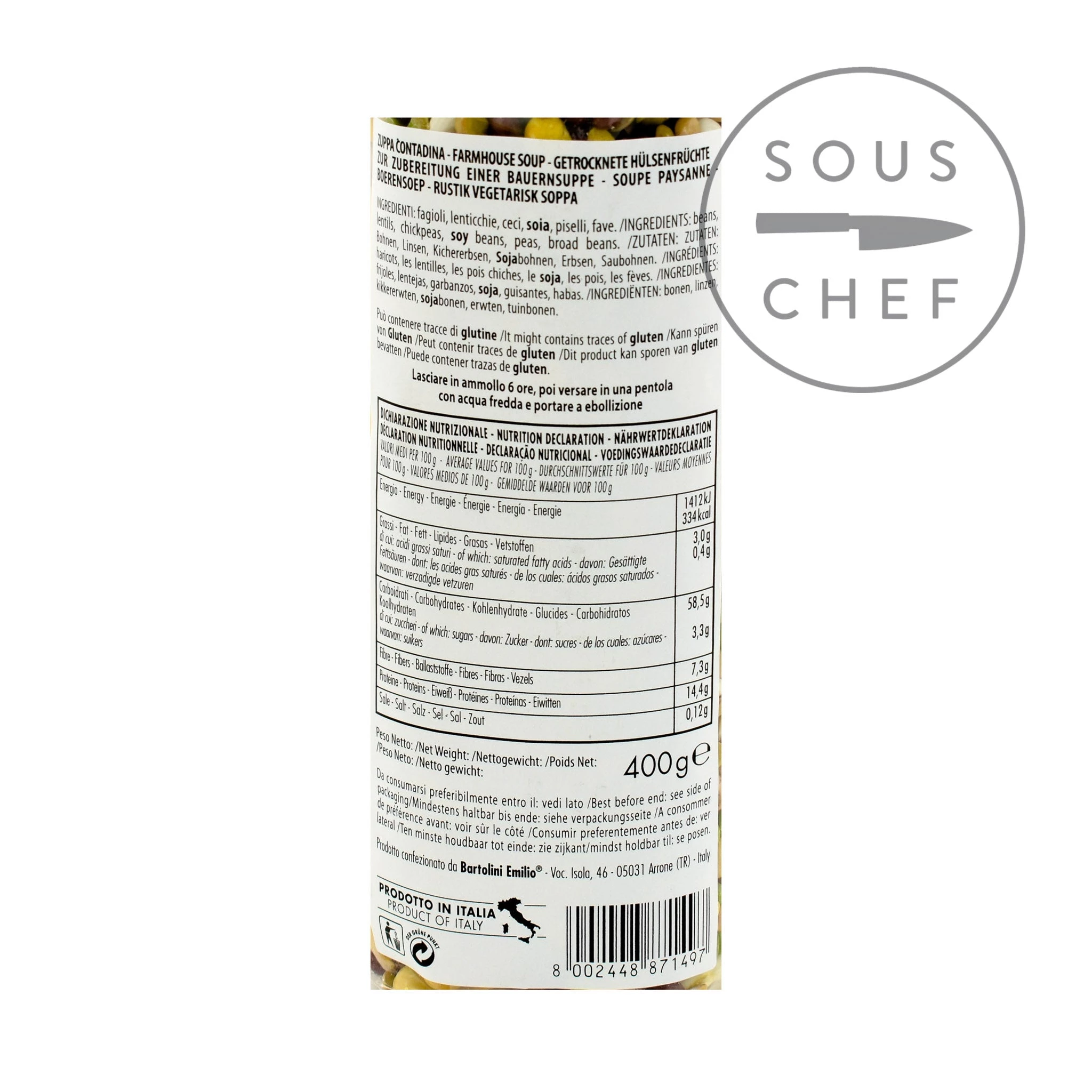 Ingredienti Casale Le Marmore Zuppa Di Fagioli Secchi Mix 400g 4 Ingredienti Casale Le Marmore Zuppa Di Fagioli Secchi Mix 400g - immagine 2