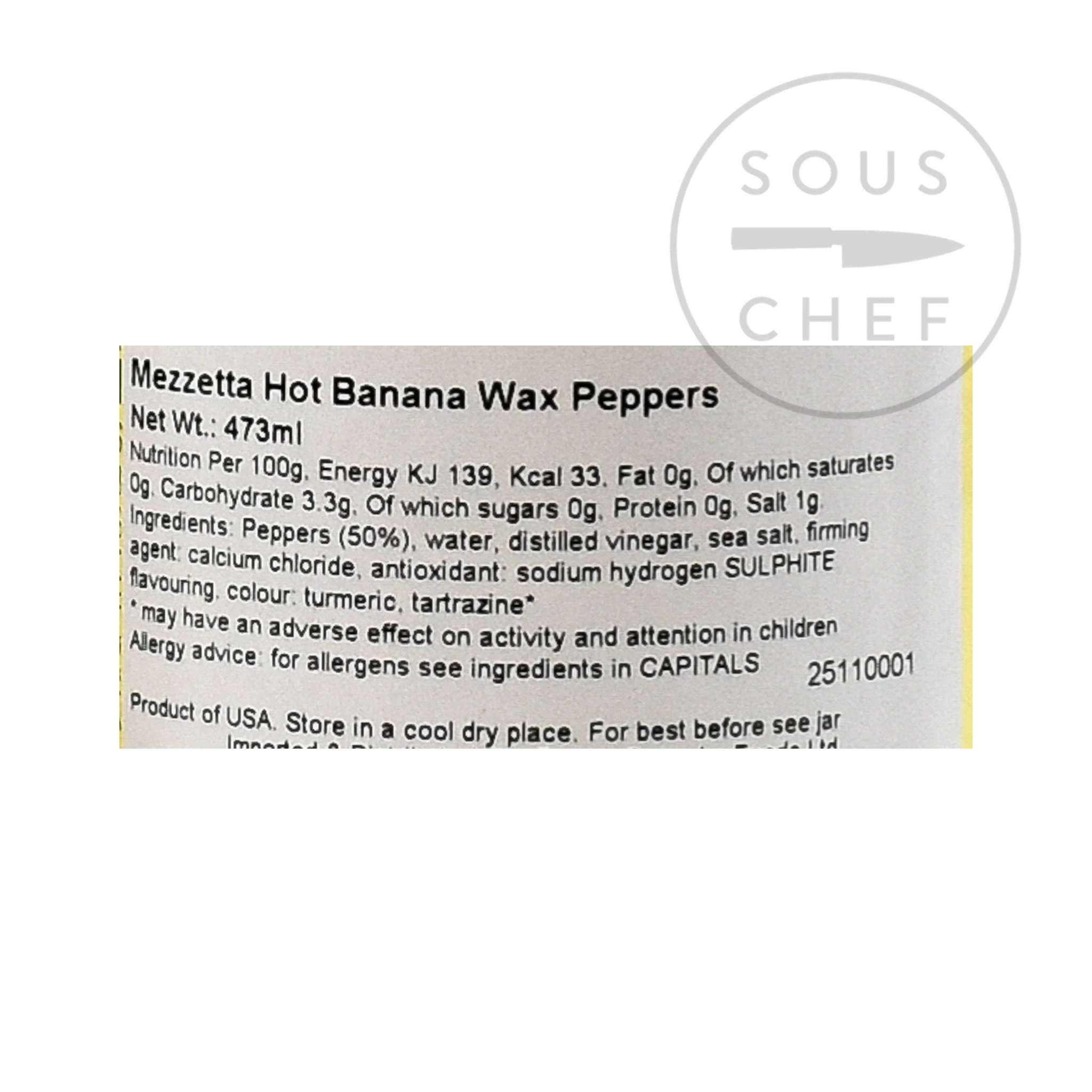 Mezzetta Hot Banana Wax Peppers 473g Ingredienti 4 Mezzetta Hot Banana Wax Peppers 473g Ingredienti - immagine 2