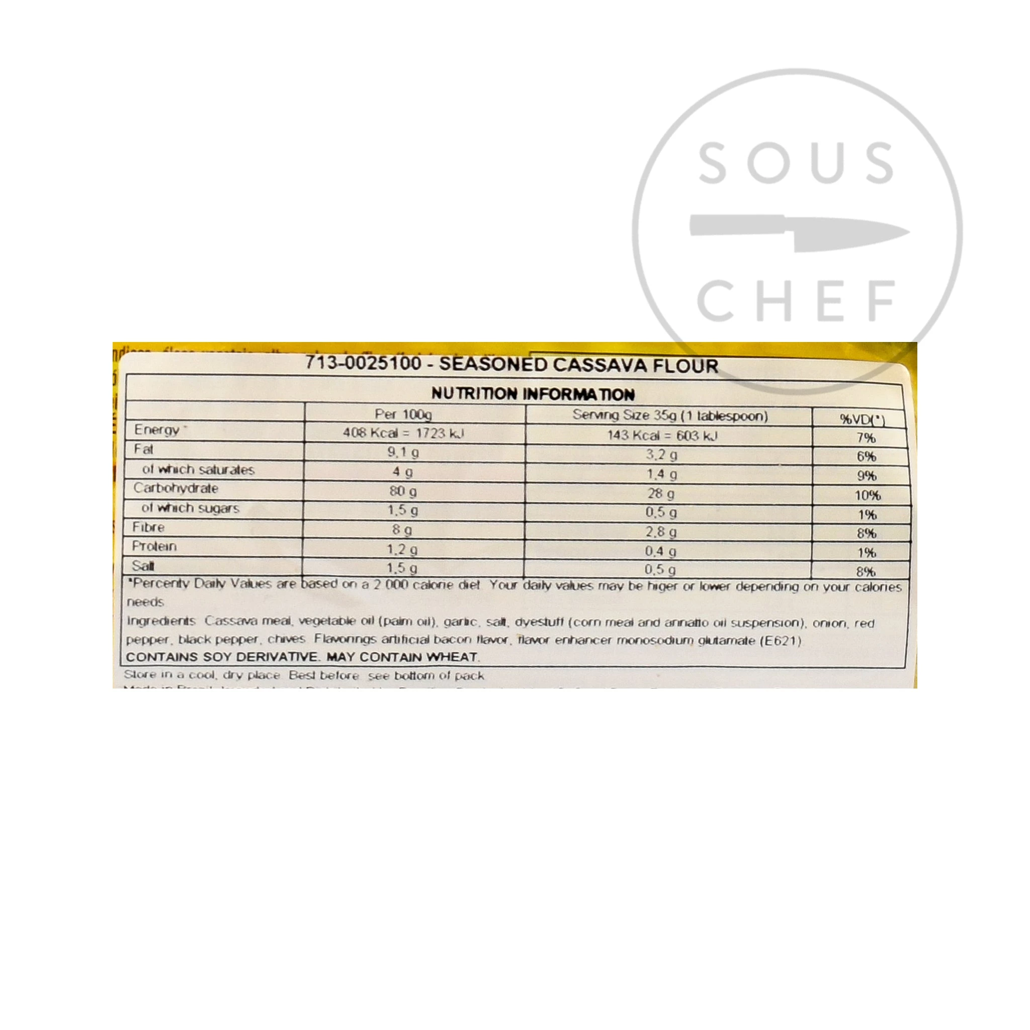 Yoki Farina Di Cassava Condita - Farofa Pronta 500g Ingredienti 4 Yoki Farina Di Cassava Condita - Farofa Pronta 500g Ingredienti - immagine 3