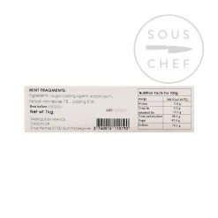 Pezzi Di Foglie Di Menta Cristallizzata Di Candiflor 1kg -Negozio al dettaglio stagionatura CF0005 CrystallisedMintLeafPieces1kg 1