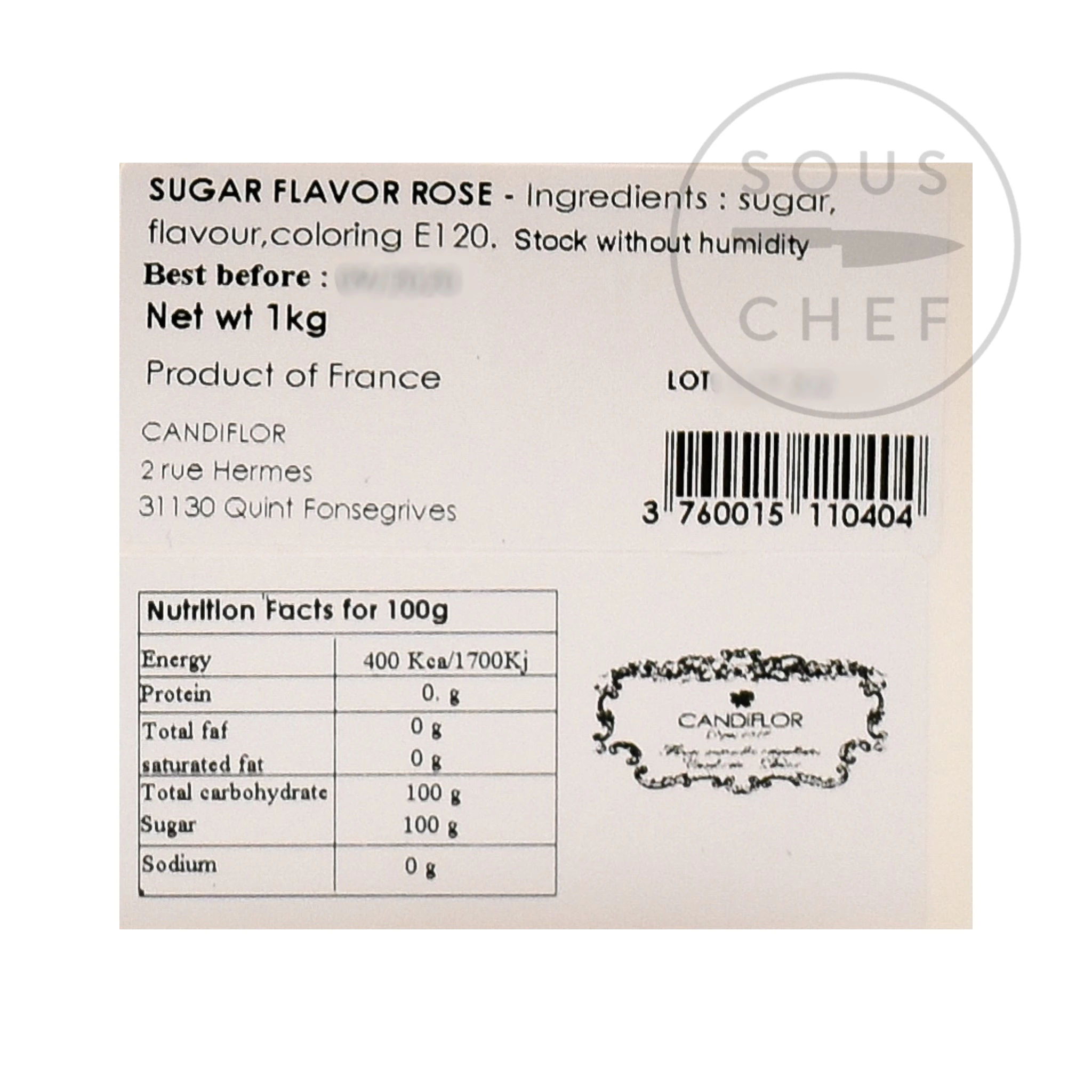 Candiflor Ingredienti Zucchero Rosa Rosa 1kg 4 Candiflor Ingredienti Zucchero Rosa Rosa 1kg - immagine 2
