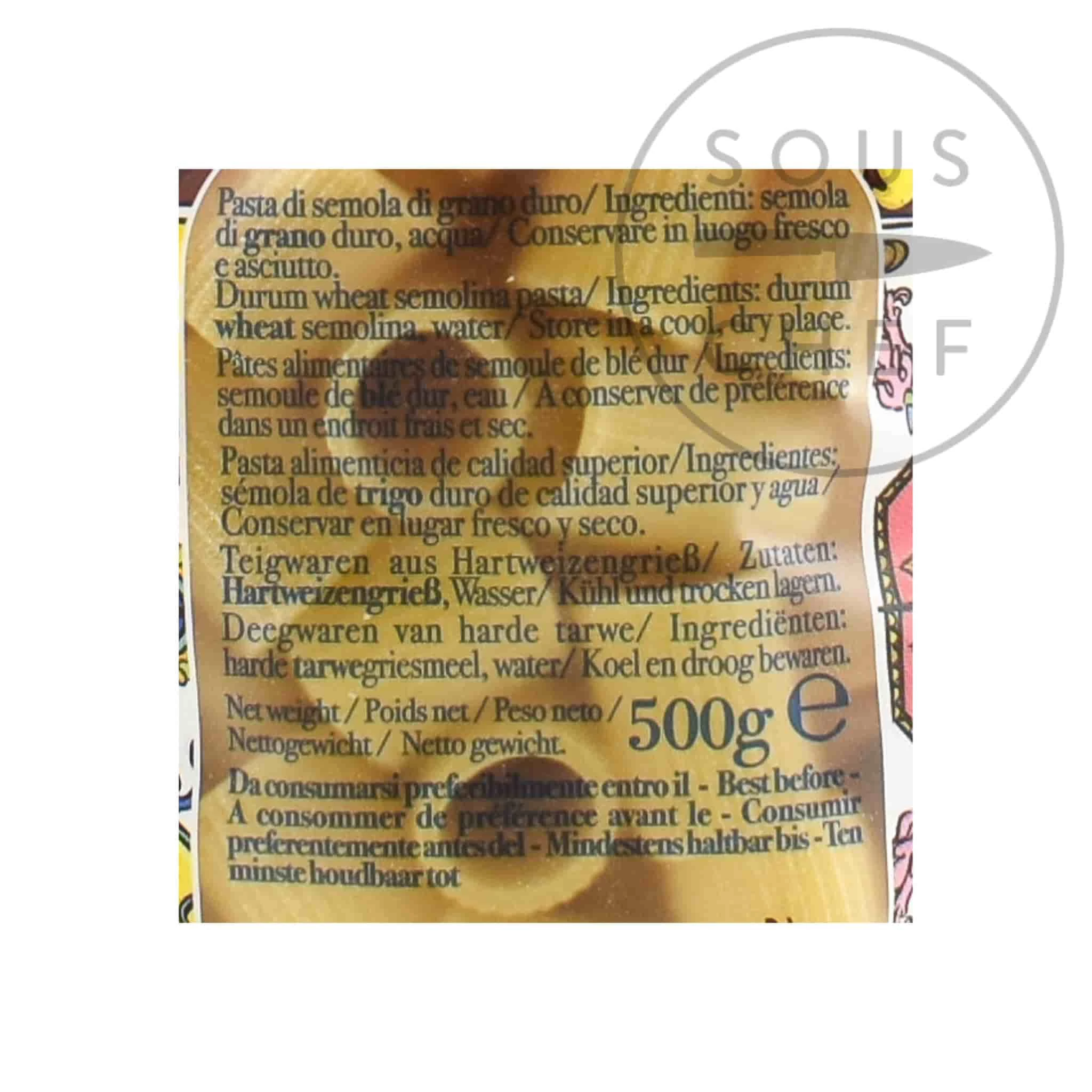 Dolce & Gabbana Dolce & Gabbana Gragnano IGP Mezzi Rigatoni 500g Ingredienti 5 Dolce & Gabbana Dolce & Gabbana Gragnano IGP Mezzi Rigatoni 500g Ingredienti - immagine 3