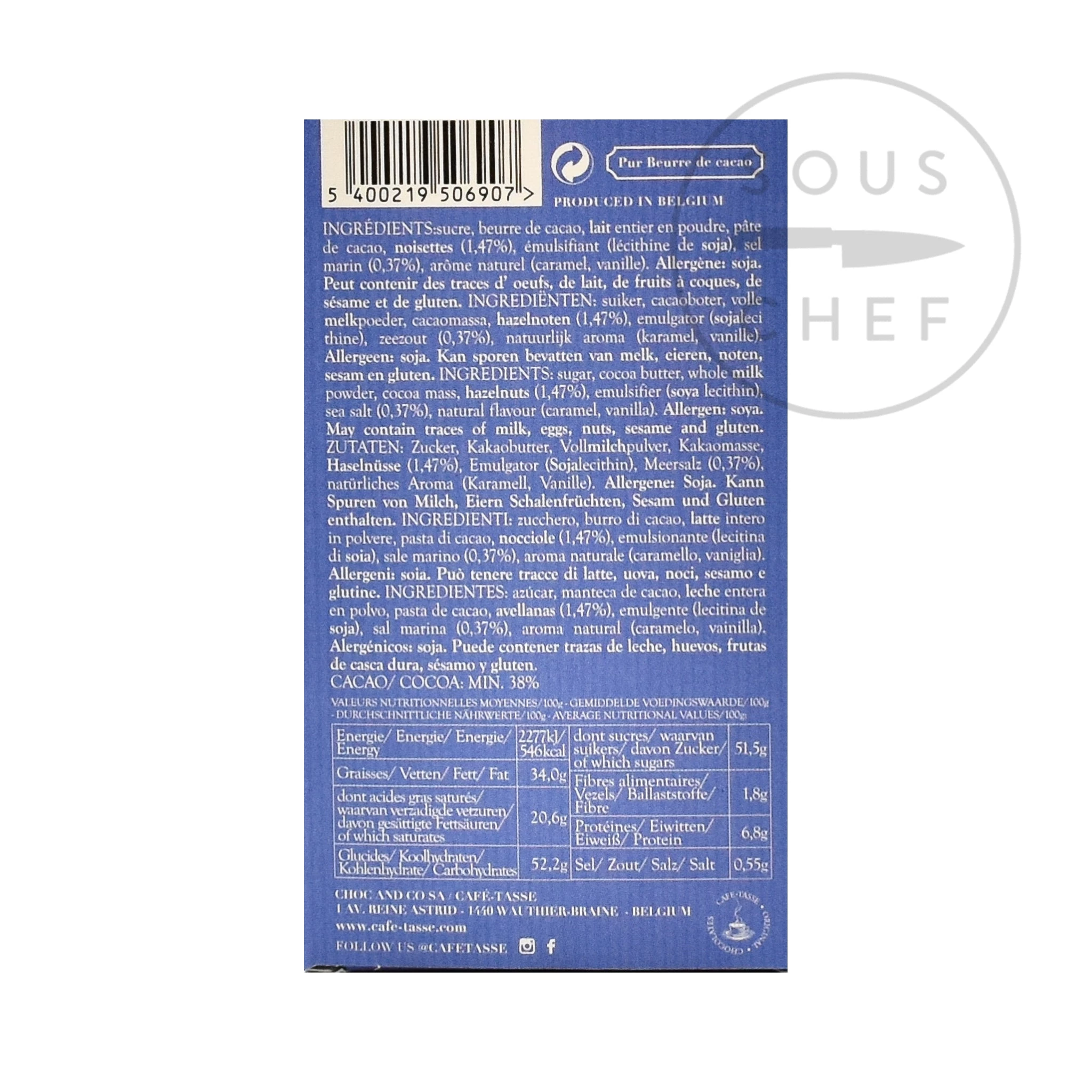 Cafe Tasse Caffè Tasse Latte Cioccolato Con Nocciole Caramellate E Salate 85g Snack, Pasticceria & Torta 4 Cafe Tasse Caffè Tasse Latte Cioccolato Con Nocciole Caramellate E Salate 85g Snack, Pasticceria & Torta - immagine 2
