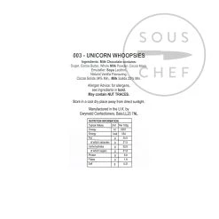 Negozio al dettaglio stagionatura -Negozio al dettaglio stagionatura CM0179 UnicornWhoopsies MilkChocolateDrops100g BoP