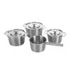 Pentolame Combekk Recycled Acciaio Inox 4 Pezzi Set Saucepan -Negozio al dettaglio stagionatura CO0011 CombekkRecycledStainlessSteel4PieceSaucepanSet