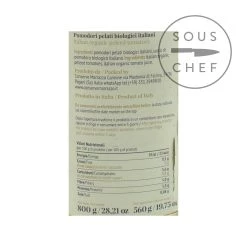 Casa Marrazzo Pomodori Biologici Sbucciati 800g Pomodori In Scatola & Veg -Negozio al dettaglio stagionatura CZ0002 CasaMarrazzoPeeledOrganicTomatoeswithBasil1kg nutrition 2