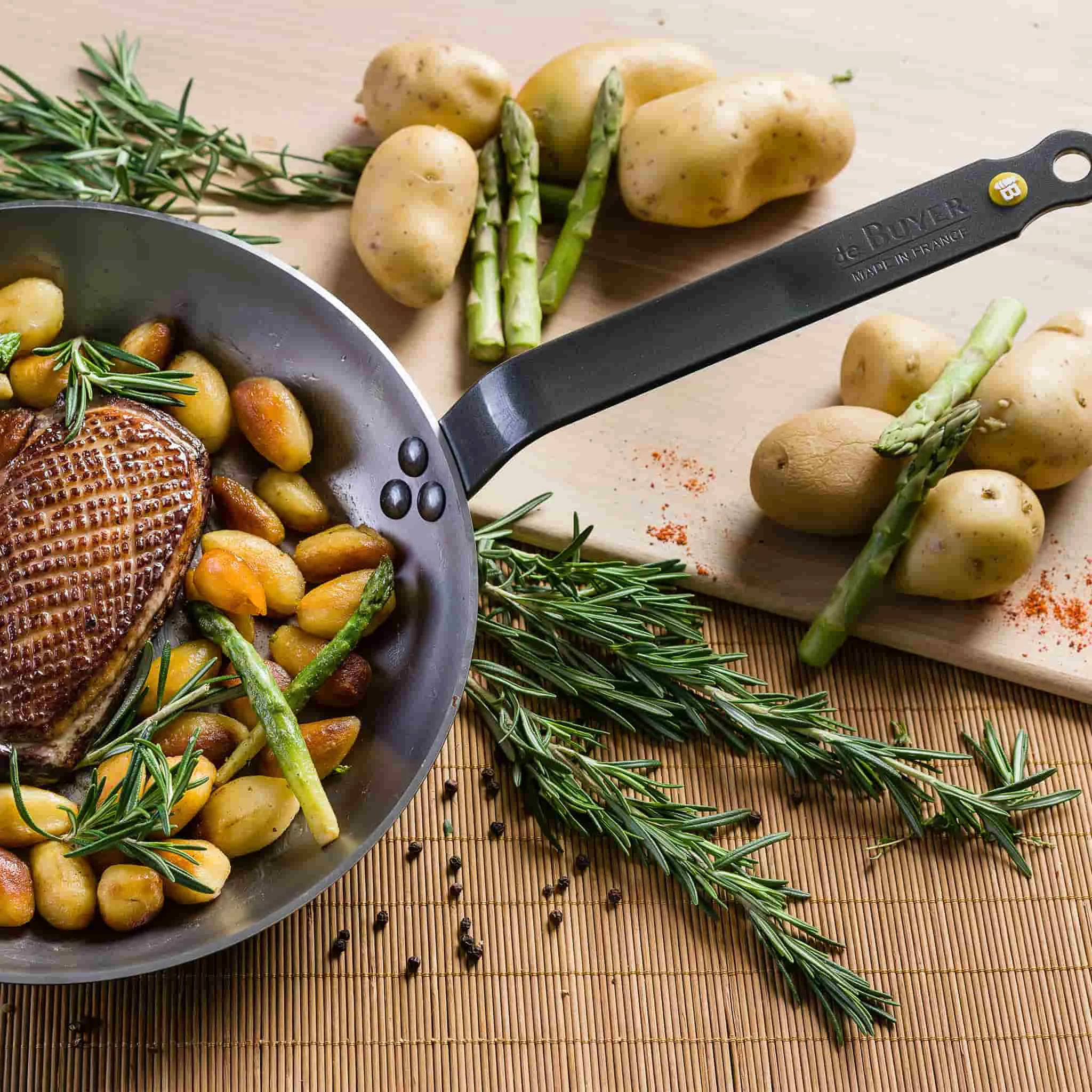 De Buyer Pentole De Acquirer Mineral B Padella 24cm 4 De Buyer Pentole De Acquirer Mineral B Padella 24cm - immagine 2