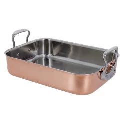 De Buyer De Acquirente Rame & Stagno In Acciaio Inox 35cm X 25cm