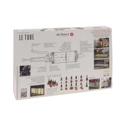 De Buyer 'Le Tube' Pro Syringe Pasticceria -Negozio al dettaglio stagionatura DB0190 DeBuyer LeTube ProPastrySyringe packaging 1