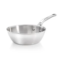Pentole De Buyer Affinità In Acciaio Inox Saute Curvo Pan 24cm