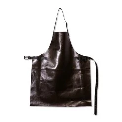 Dutchdeluxes Leather BBQ Apron In Metallic Bronze Cookware