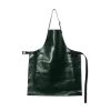 Dutchdeluxes Leather BBQ Apron In Metallic Green Cookware