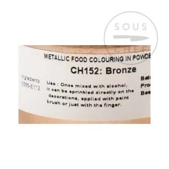 Deco Relief Sapori & Colori Bronzo Commestibile Shimmer Polvere 25g -Negozio al dettaglio stagionatura DE0024 EdibleBronzeShimmerDust 1