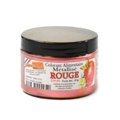 Deco Relief Ingredienti Commestibile Red Metallic Shimmer Polvere 25g