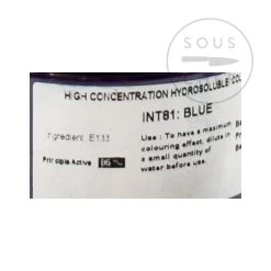 Deco Relief Blu Intenso Colore Degli Alimenti 50g Ingredienti 7 Deco Relief Blu Intenso Colore Degli Alimenti 50g Ingredienti -Negozio al dettaglio stagionatura DE0059 IntenseBlueFoodColour 1