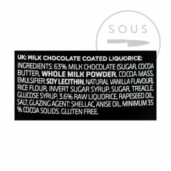 Lakrids Liquirizia A - Cioccolato Rivestito Liquirizia 125g -Negozio al dettaglio stagionatura DI0035 LakridsLiquoriceA ChocolateCoatedLiquorice125g ING