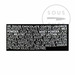 Ingredienti Lakrids Liquirizia D - Caramello Sale Cioccolato Liquirizia 125g -Negozio al dettaglio stagionatura DI0051 LakridsLiquoriceD SaltCaramelChocolateLiquorice125g ING