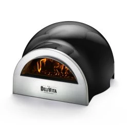 Pentolame DeliVita Forno Per Pizza In Legno Molto Nero