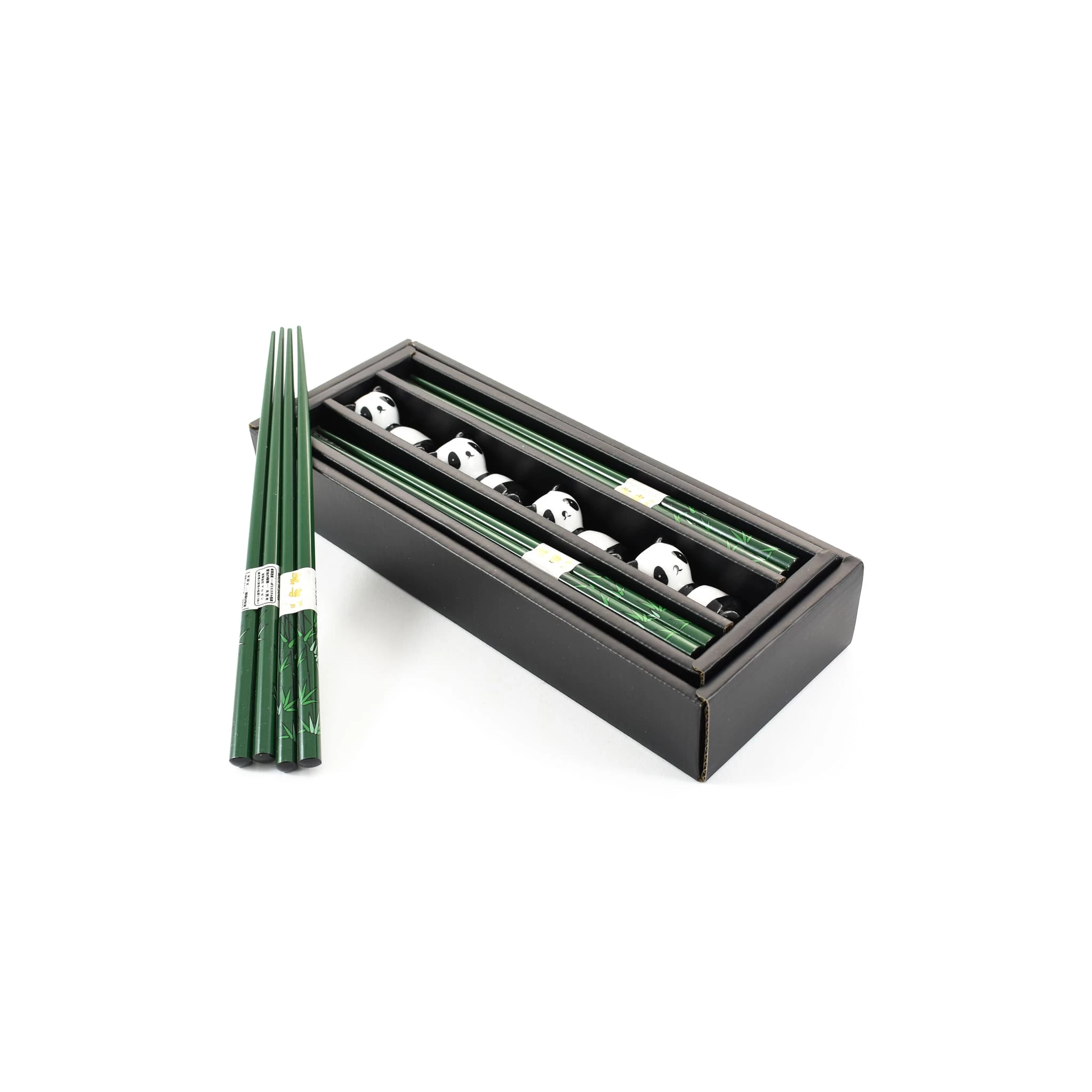 Kiji Stoneware & Ceramics Kiji Stoneware & Ceramica Da Tavola Panda Chopstick & Rest Set - 4 Coppie 3 Kiji Stoneware & Ceramics Kiji Stoneware & Ceramica Da Tavola Panda Chopstick & Rest Set - 4 Coppie