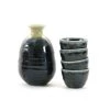 Kiji Stoneware & Ceramics Kiji Stoneware & Ceramica Blue Glaza Sake Set Da Tavola