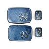 Kiji Stoneware & Ceramics Kiji Stoneware & Ceramica Blue Sakura Sushi Serving Set