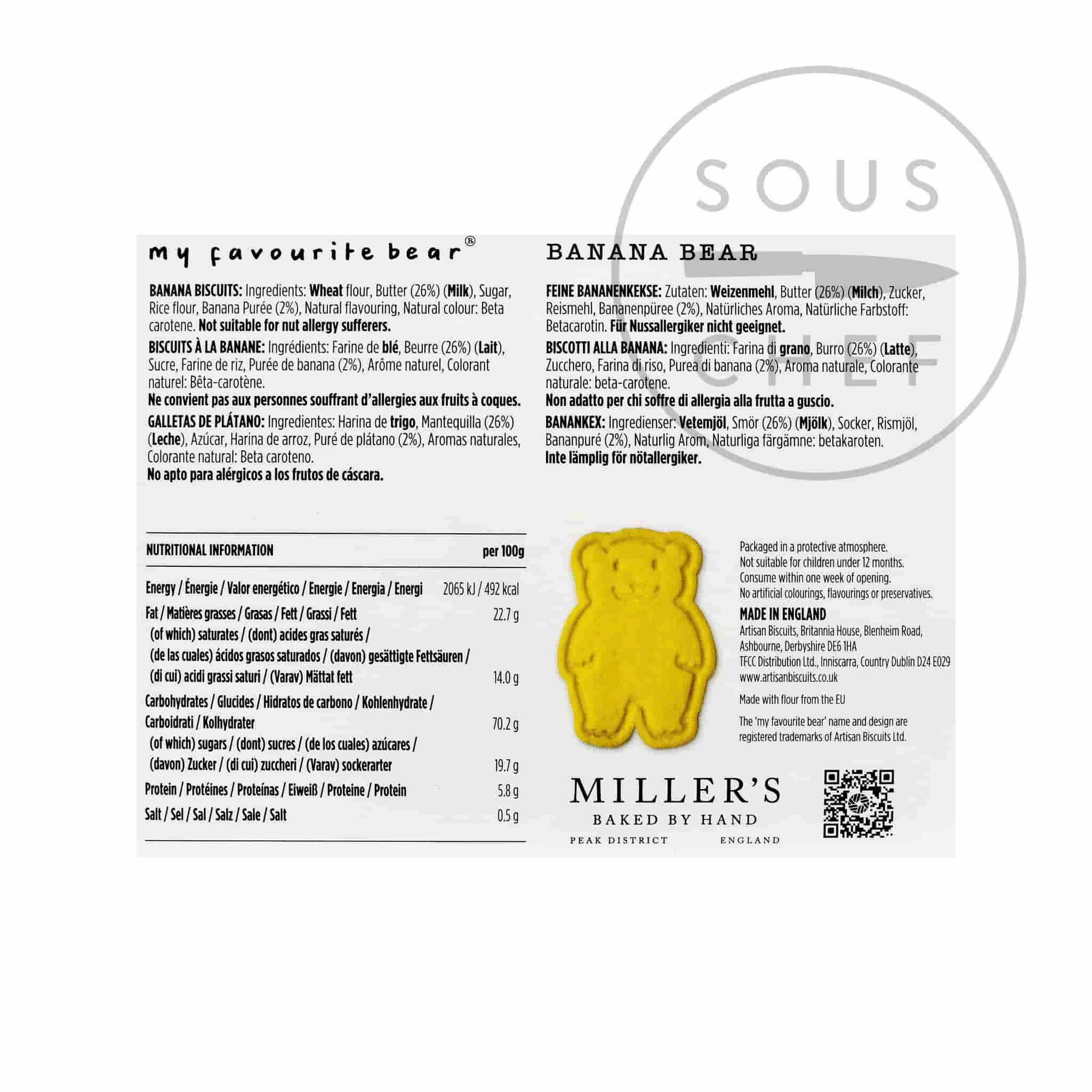 Artisan Biscuits Biscotti Artigiani Ingredienti Il Mio Preferito Orso Banana Biscotti 100g 4 Artisan Biscuits Biscotti Artigiani Ingredienti Il Mio Preferito Orso Banana Biscotti 100g - immagine 2