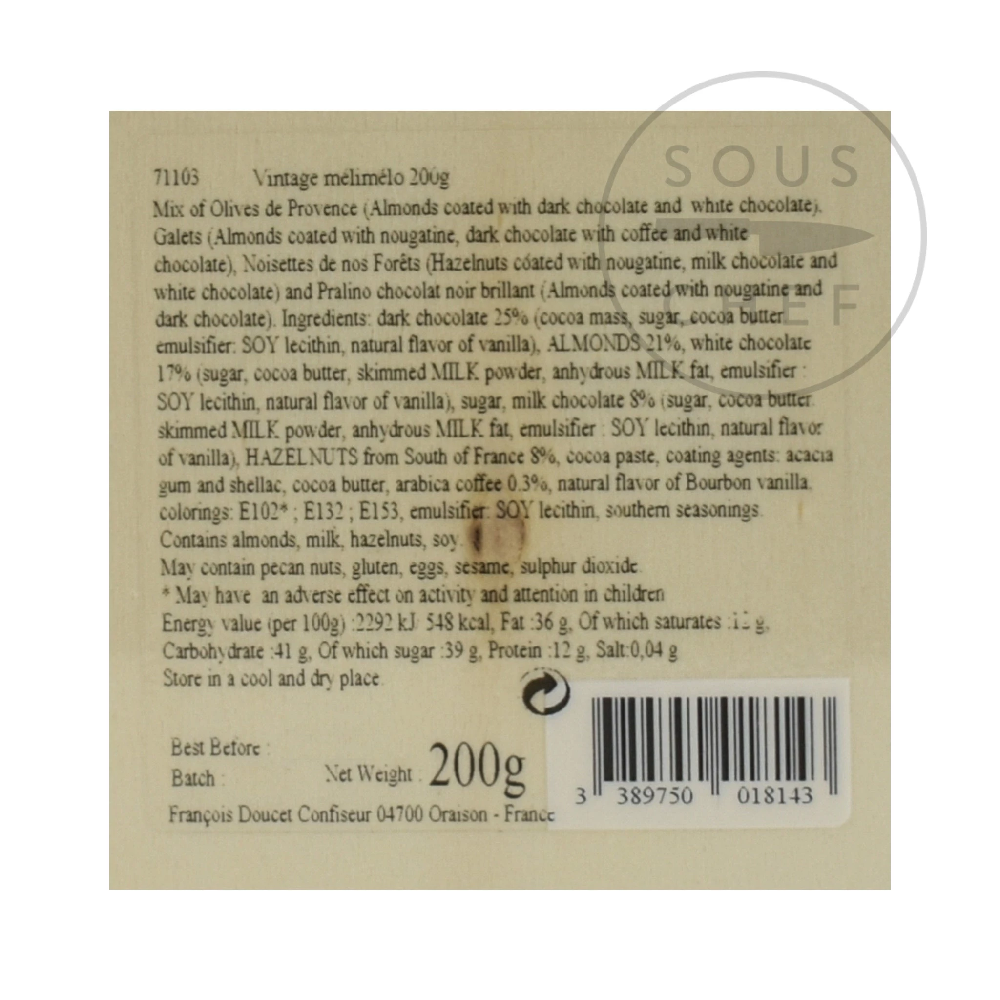 Ingredienti Francois Doucet Selezione Regalo 200g 4 Ingredienti Francois Doucet Selezione Regalo 200g - immagine 2