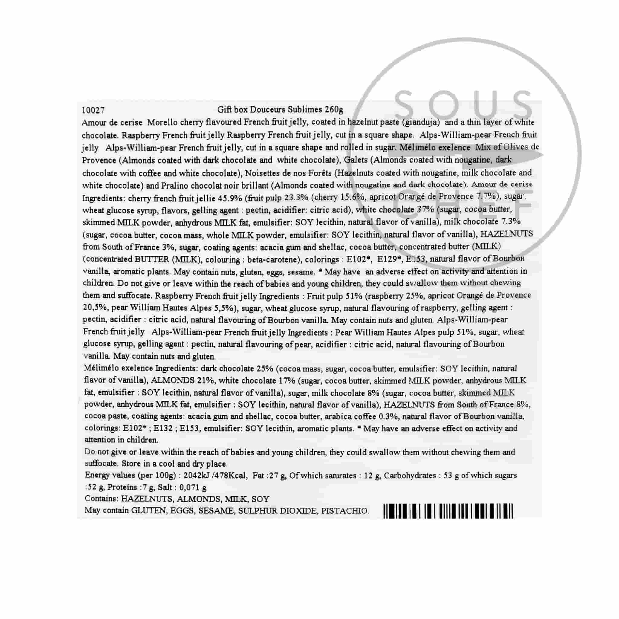 Francois Doucet Sublime Selezione Pasticceria Stagno 260g Ingredienti 5 Francois Doucet Sublime Selezione Pasticceria Stagno 260g Ingredienti - immagine 3