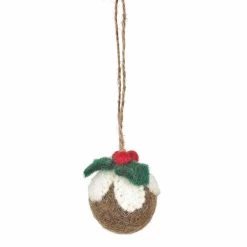 Felt So Good Sentito Così Buona Cena Di Natale Feltro Albero Decorazioni X 4 Regali -Negozio al dettaglio stagionatura FS0021 ChristmasDinnerFeltTreeDecorationsx4 xmaspud