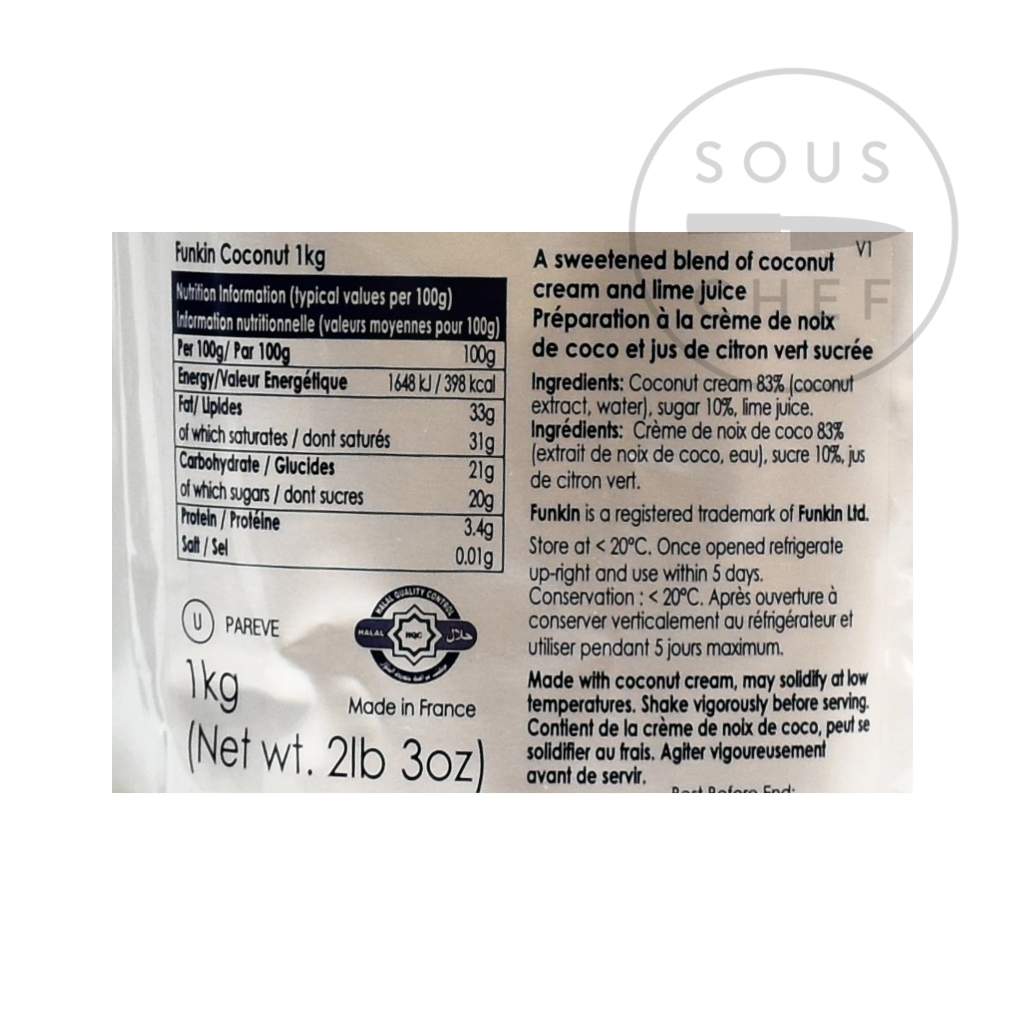 Funkin Puree Di Cocco Ingredienti 4 Funkin Puree Di Cocco Ingredienti - immagine 2