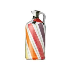 Galantino Ingredienti Olio Extravergine Di Oliva Pugliano In Bottiglia Di Ceramica A Righe Arcobaleno 500ml
