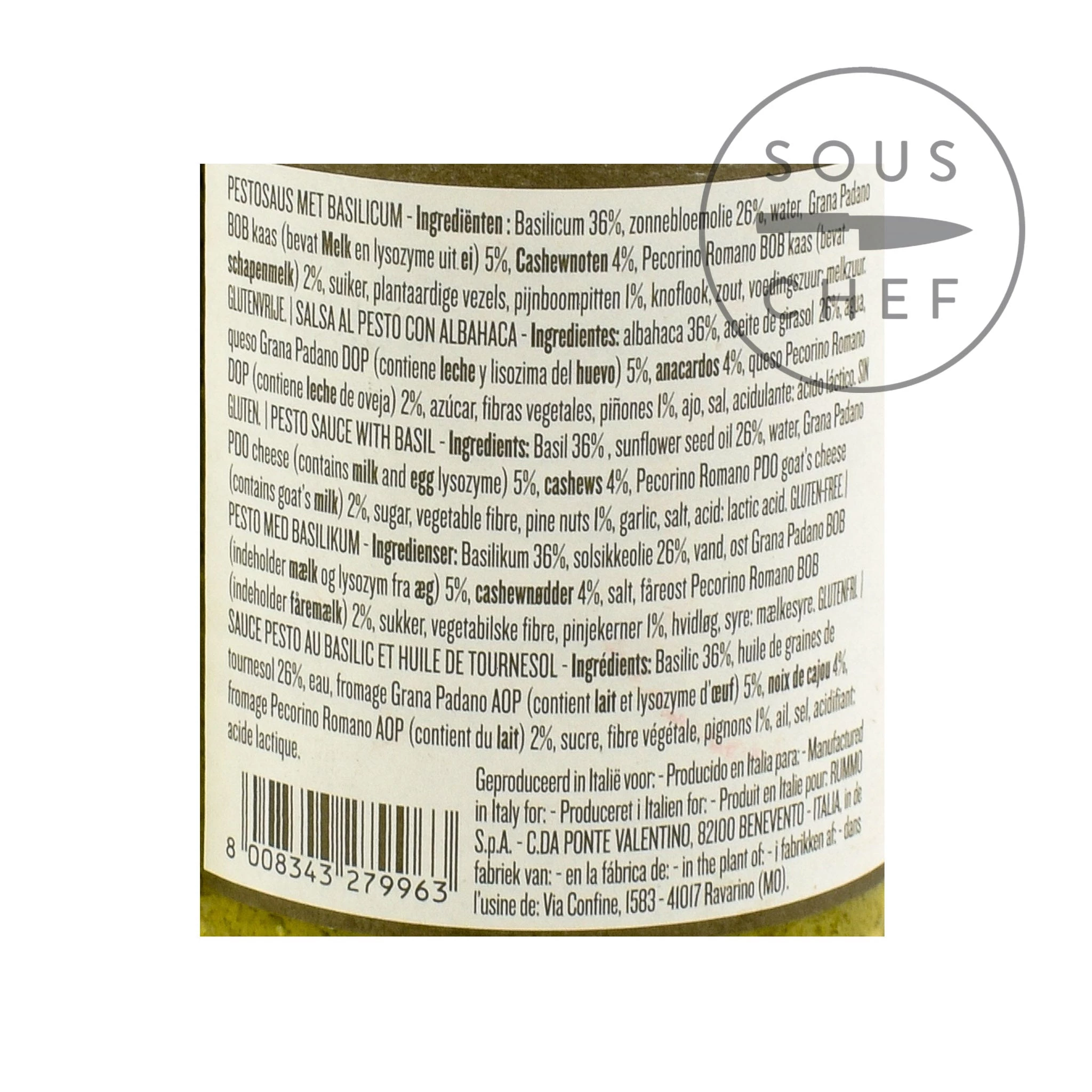 Rummo Basil Pesto 190g Ingredienti 4 Rummo Basil Pesto 190g Ingredienti - immagine 2