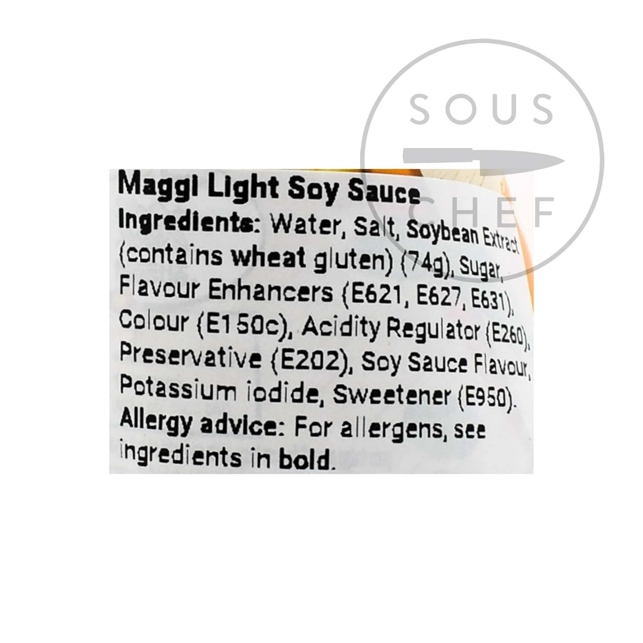 MAGGI Salsa Di Soia Leggera Nuoc Tuong Dau Nanh 700ml Ingredienti 4 MAGGI Salsa Di Soia Leggera Nuoc Tuong Dau Nanh 700ml Ingredienti - immagine 2