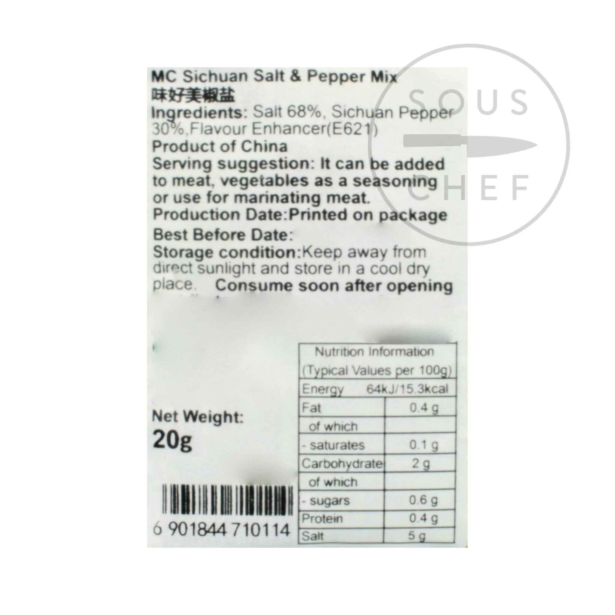 McCormick Ingredienti Sichuan Pepper & Salt 20g 4 McCormick Ingredienti Sichuan Pepper & Salt 20g - immagine 2