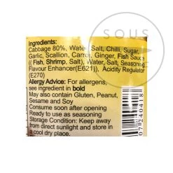 HN Kimchi 369g -Negozio al dettaglio stagionatura ID0027 Kimchi369g nutrition 3944ed2a 26b3 4eaf 84a6 620f3178fedf