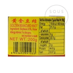 Guangdong Ingredienti Nodi Tofu Secchi 200g 8 Guangdong Ingredienti Nodi Tofu Secchi 200g -Negozio al dettaglio stagionatura ID0071 DriedTofuKnots 1