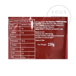 WuFuYuan Quick Cook Black Tapioca Pearls 250g 8 WuFuYuan Quick Cook Black Tapioca Pearls 250g -Negozio al dettaglio stagionatura ID0129 Quick Cook Black Tapioca Pearls nutrition