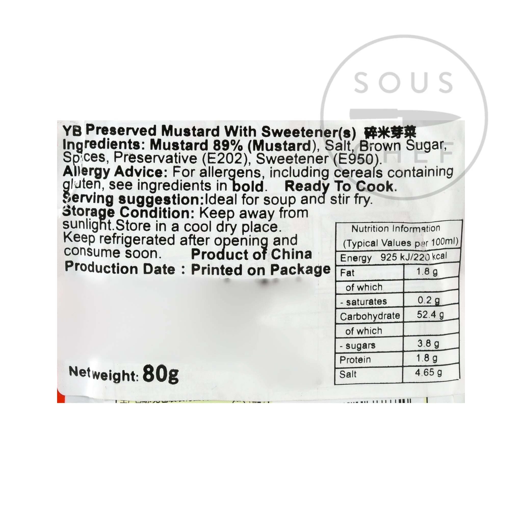 Sichuan Famous Brand Sichuan Famoso Marca Ingredienti Ya Cai - Sichuan Conservato Senape Verde 5 X 80g 6 Sichuan Famous Brand Sichuan Famoso Marca Ingredienti Ya Cai - Sichuan Conservato Senape Verde 5 X 80g - immagine 4